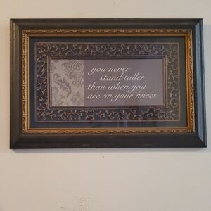 Deal! 🎄 Black and Gold Framed prayer Wall Art